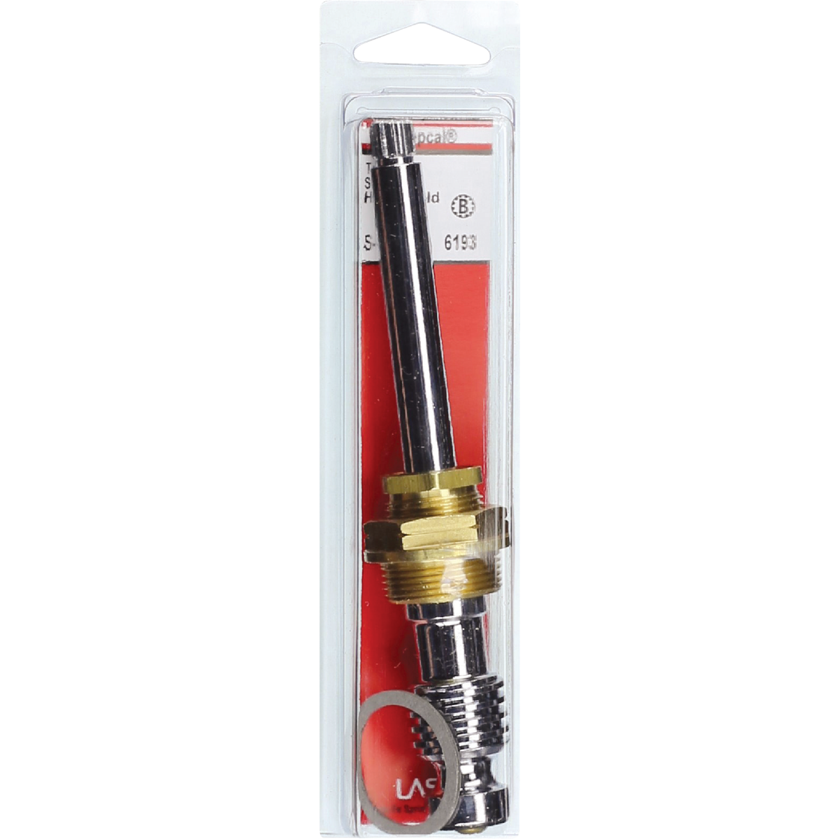 Lasco Repcal #6193 Hot/Cold Brass Assembly Bathtub Stem Image 2