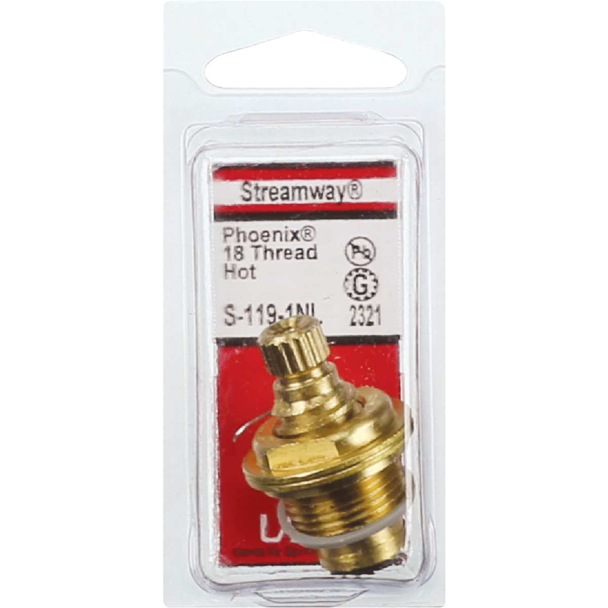 Lasco Hot Water Kitchen/Bathroom Sink Faucet Stem for Streamway Image 2