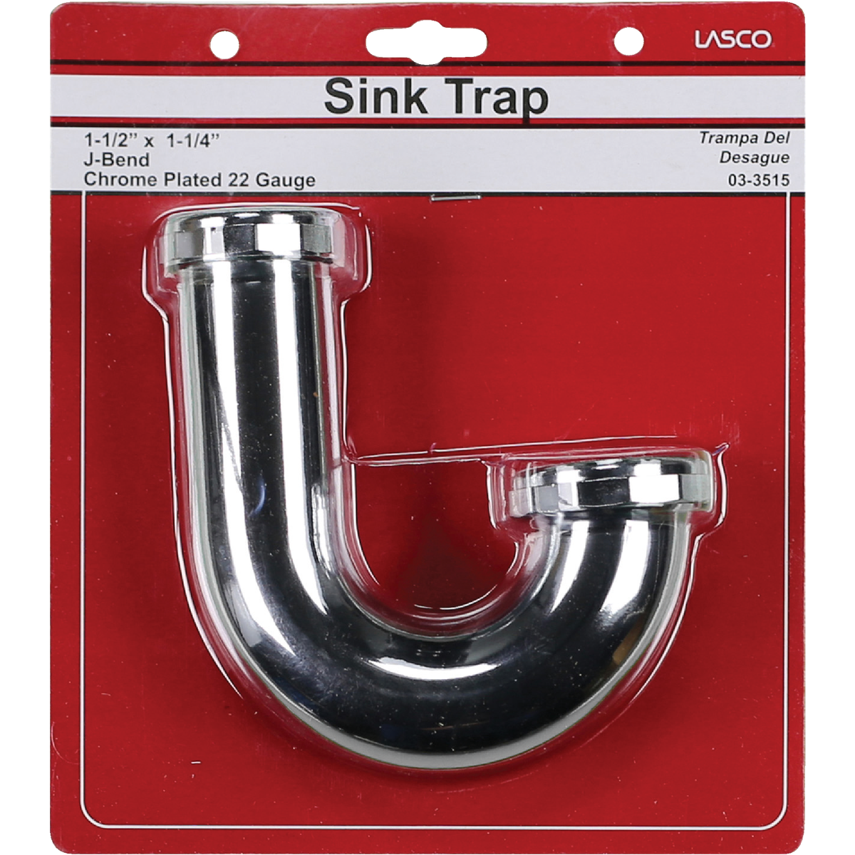 Lasco 1-1/2 In. x 1-1/4 In. Chrome Plated J-Bend Image 2