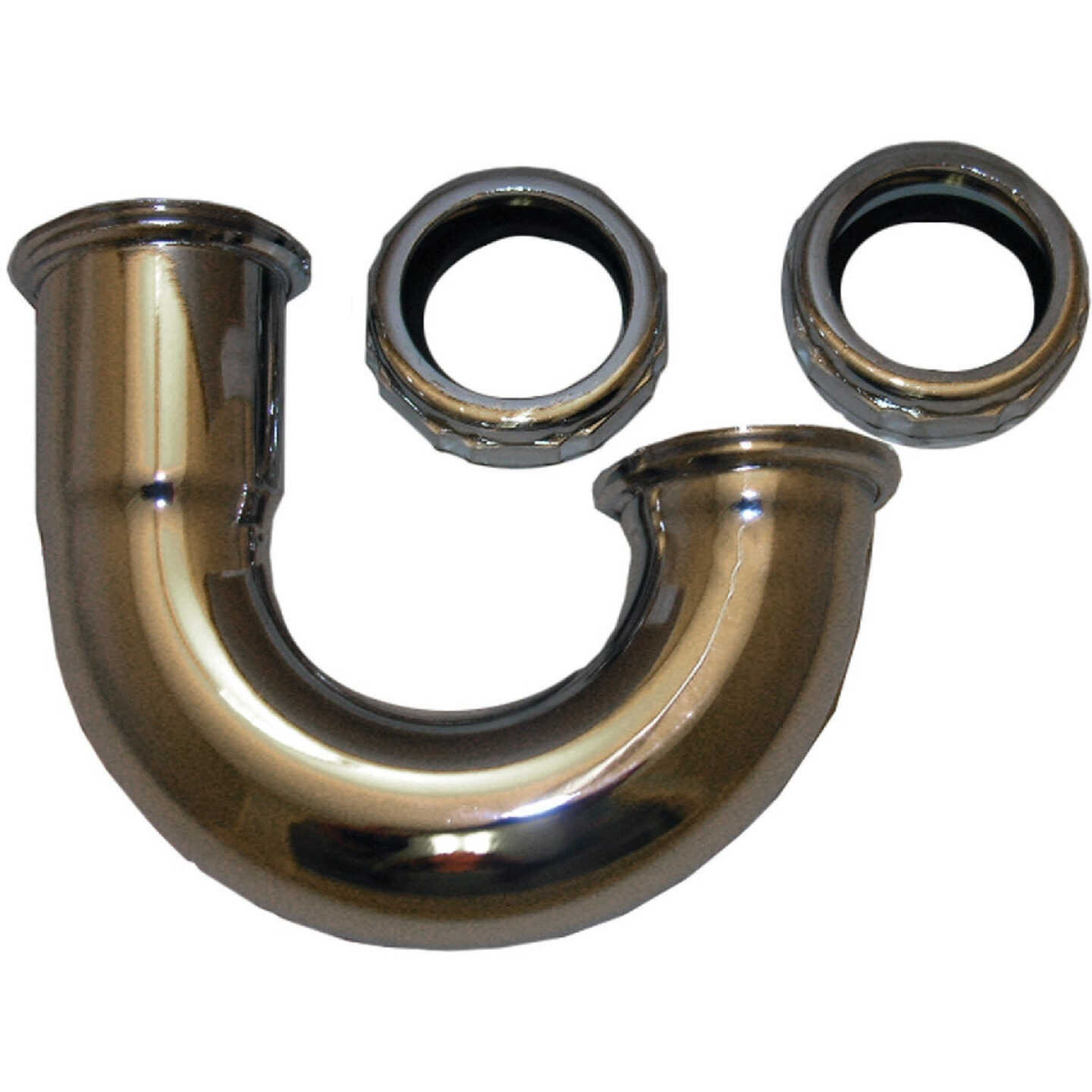 Lasco 1-1/4 In. Chrome Plated J-Bend Image 1