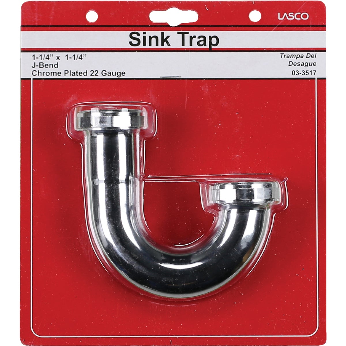 Lasco 1-1/4 In. Chrome Plated J-Bend Image 2