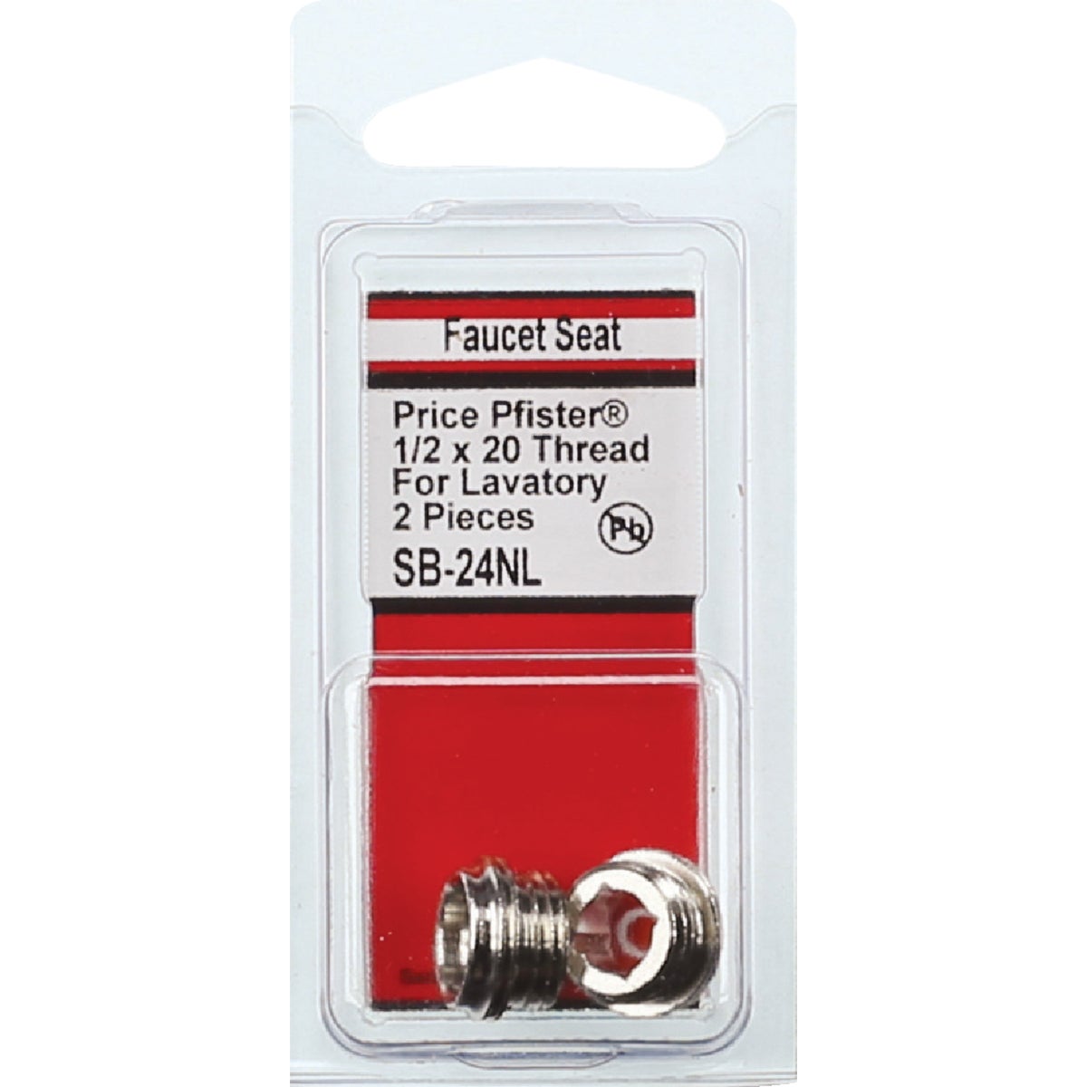 Lasco Price Pfister 20 In. Thread Size Bibb Seat (2-Pack) Image 2