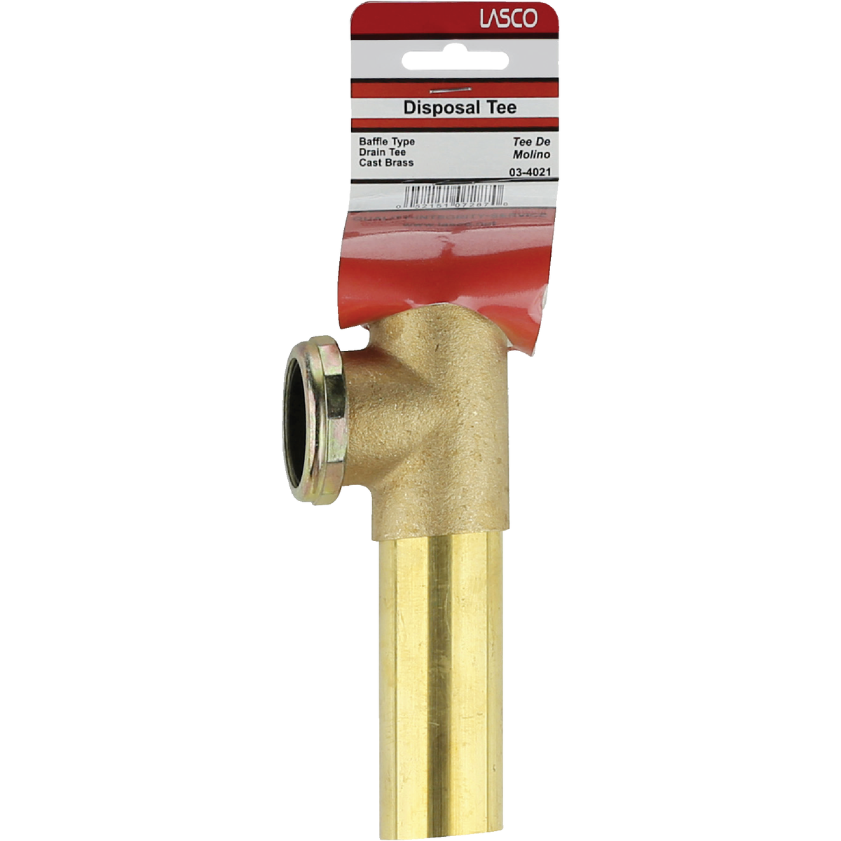 Lasco 1-1/2 In. Rough Brass End Outlet Tee Image 2