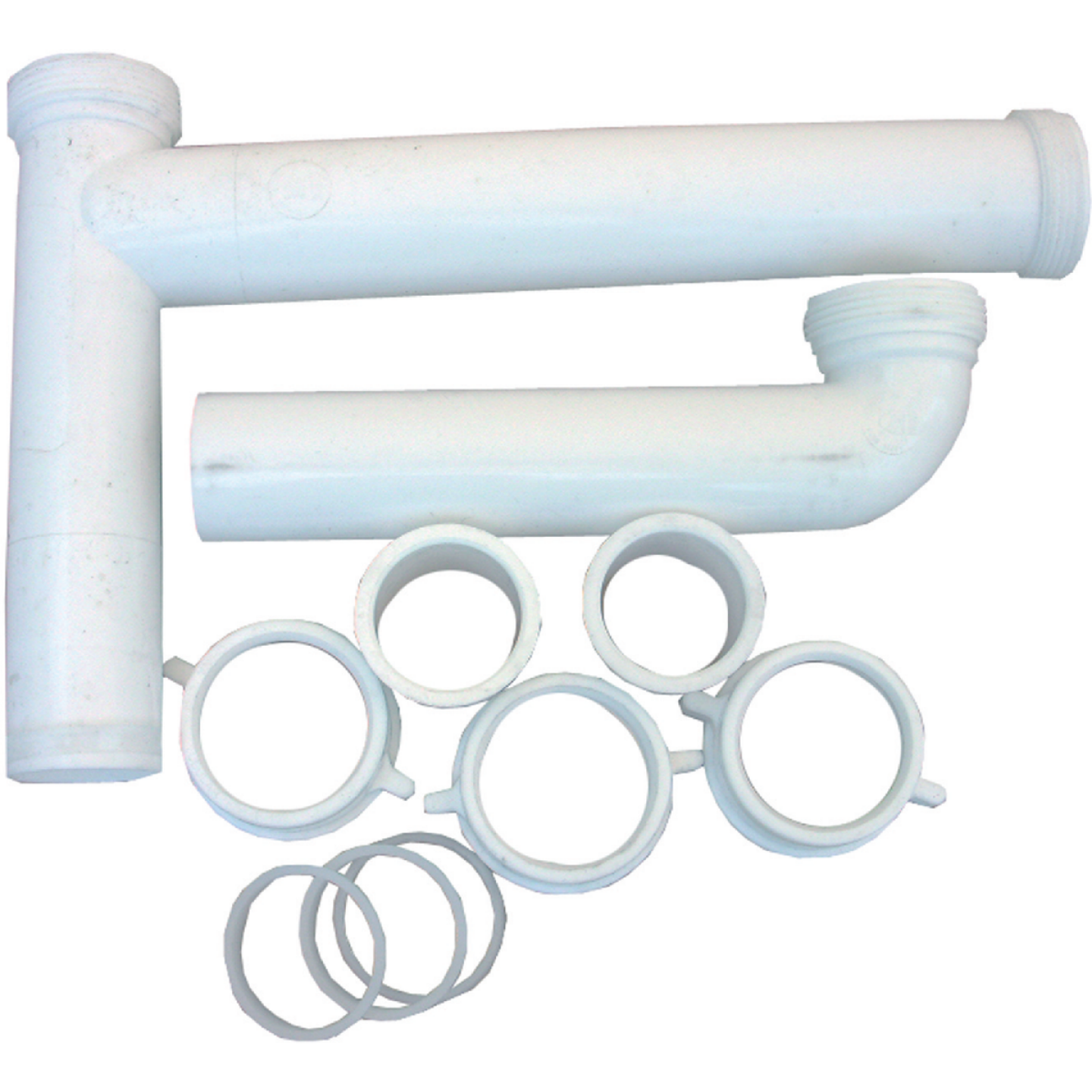 Lasco 1-1/2 In. OD x 16 In. White Plastic End Outlet Waste Image 1