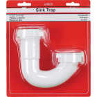 Lasco 1-1/2 In. White Plastic J-Bend with Reverse Nut Image 2