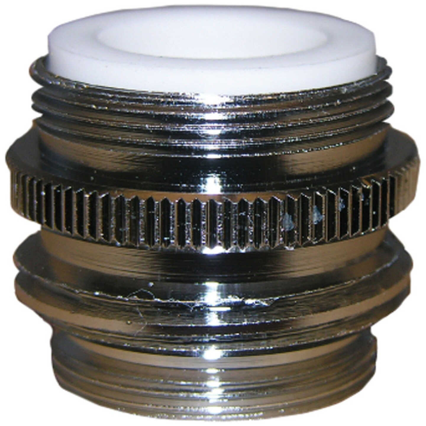 Lasco No Lead Dual Thread Male Faucet Adapter, Chrome-Plated Image 1
