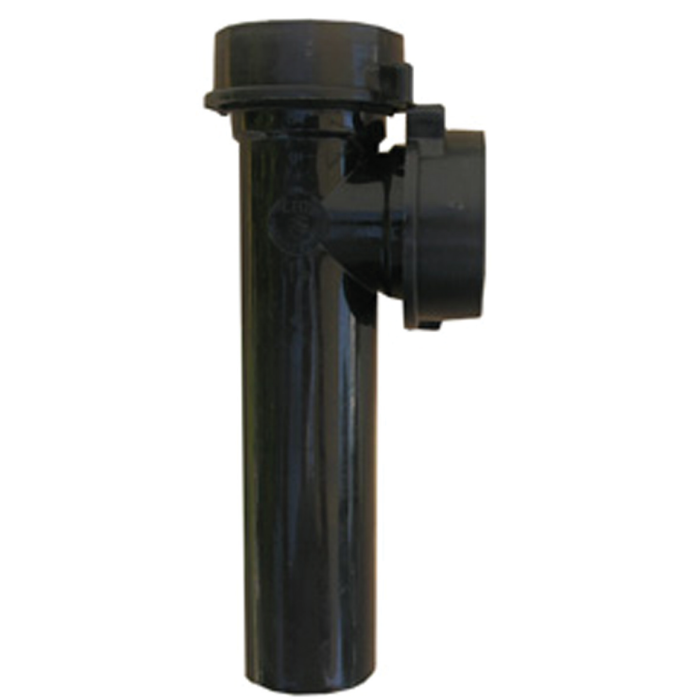 Lasco 1-1/2 In. OD x 7 In. Black Plastic End Outlet Tee Image 1