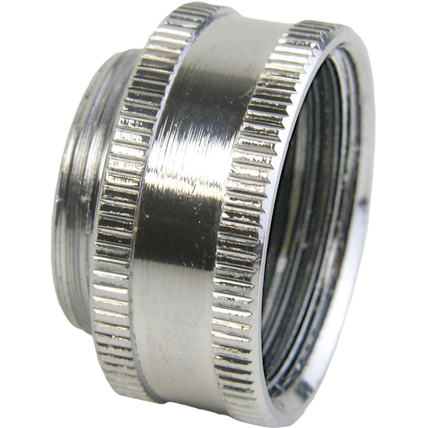 Lasco No Lead Dual Thread Female Hose to Male Faucet Adapter, Chrome-Plated Image 1