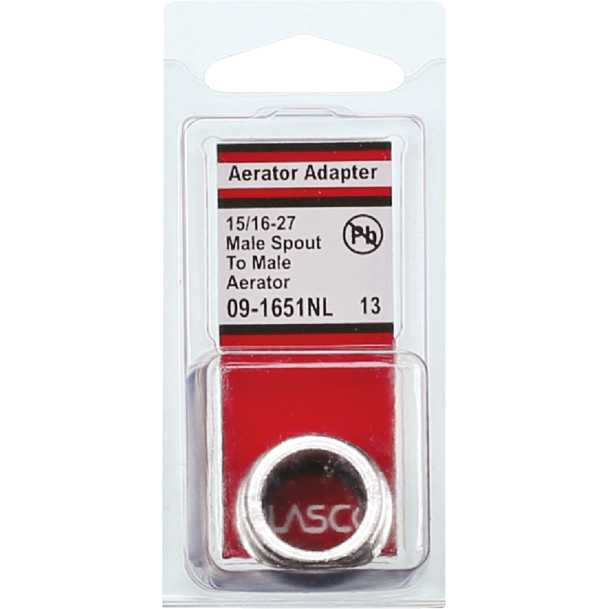 Lasco Male Spout to Male Adapter Faucet Adapter Image 2