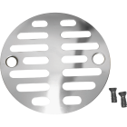 Lasco 3-1/2 In. Chrome Plated Grill Shower Drain Strainer Image 1