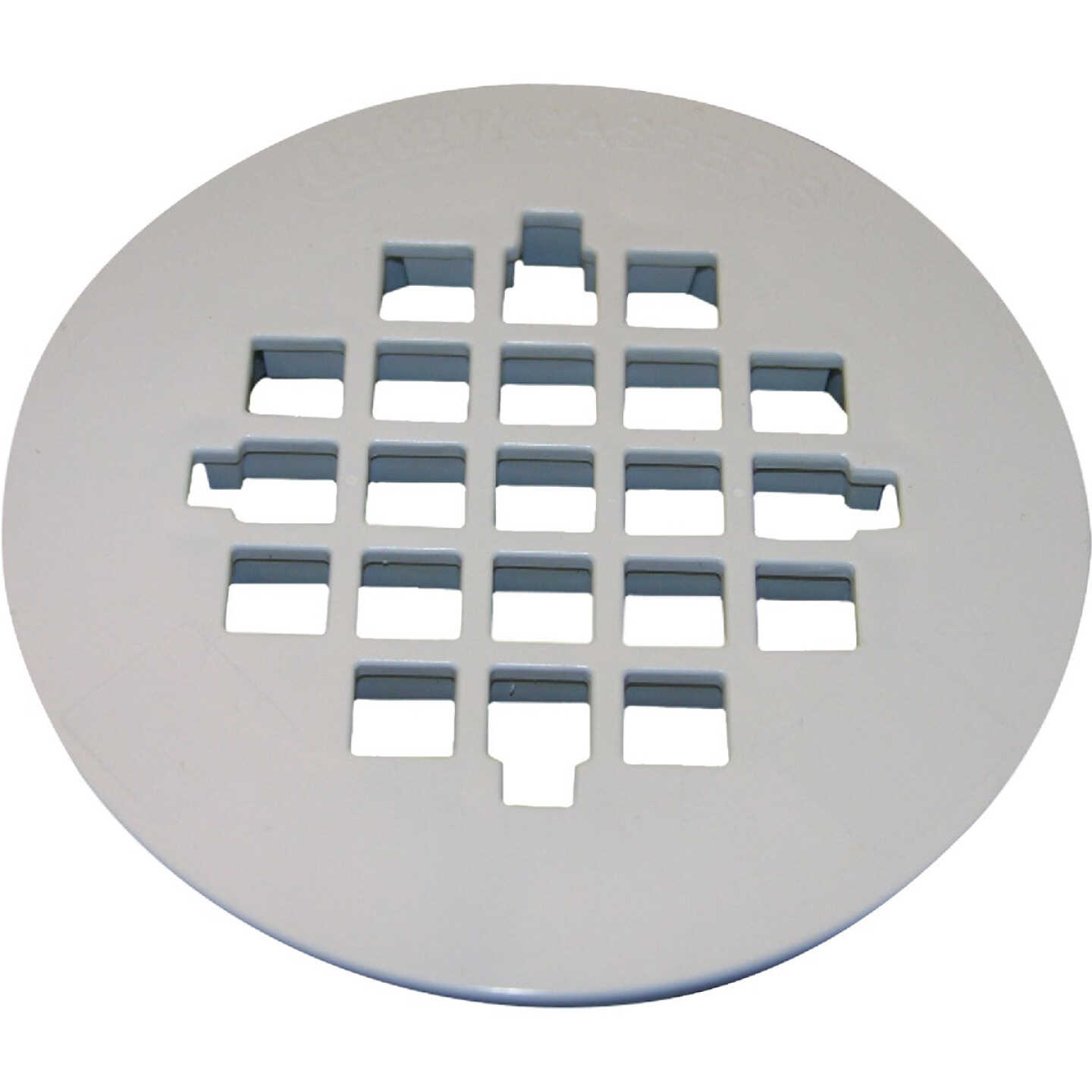 Lasco 3 In. White Plastic Snap-In Casper Style Shower Drain Strainer Image 1