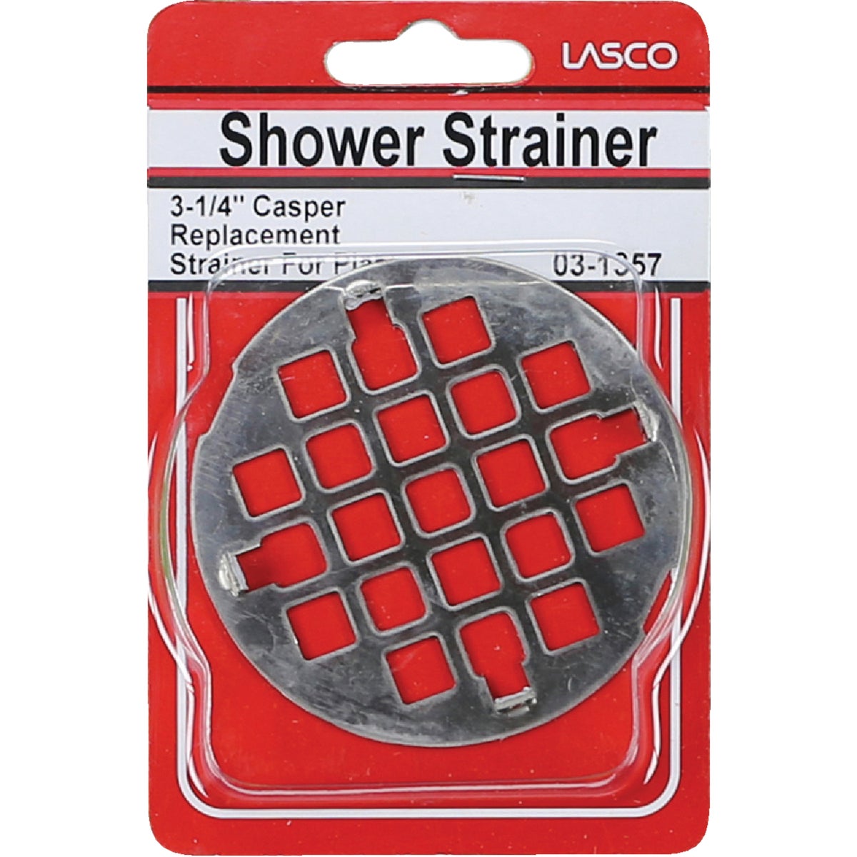Lasco 3-1/4 In. Chrome Snap-In Shower Drain Strainer Image 2
