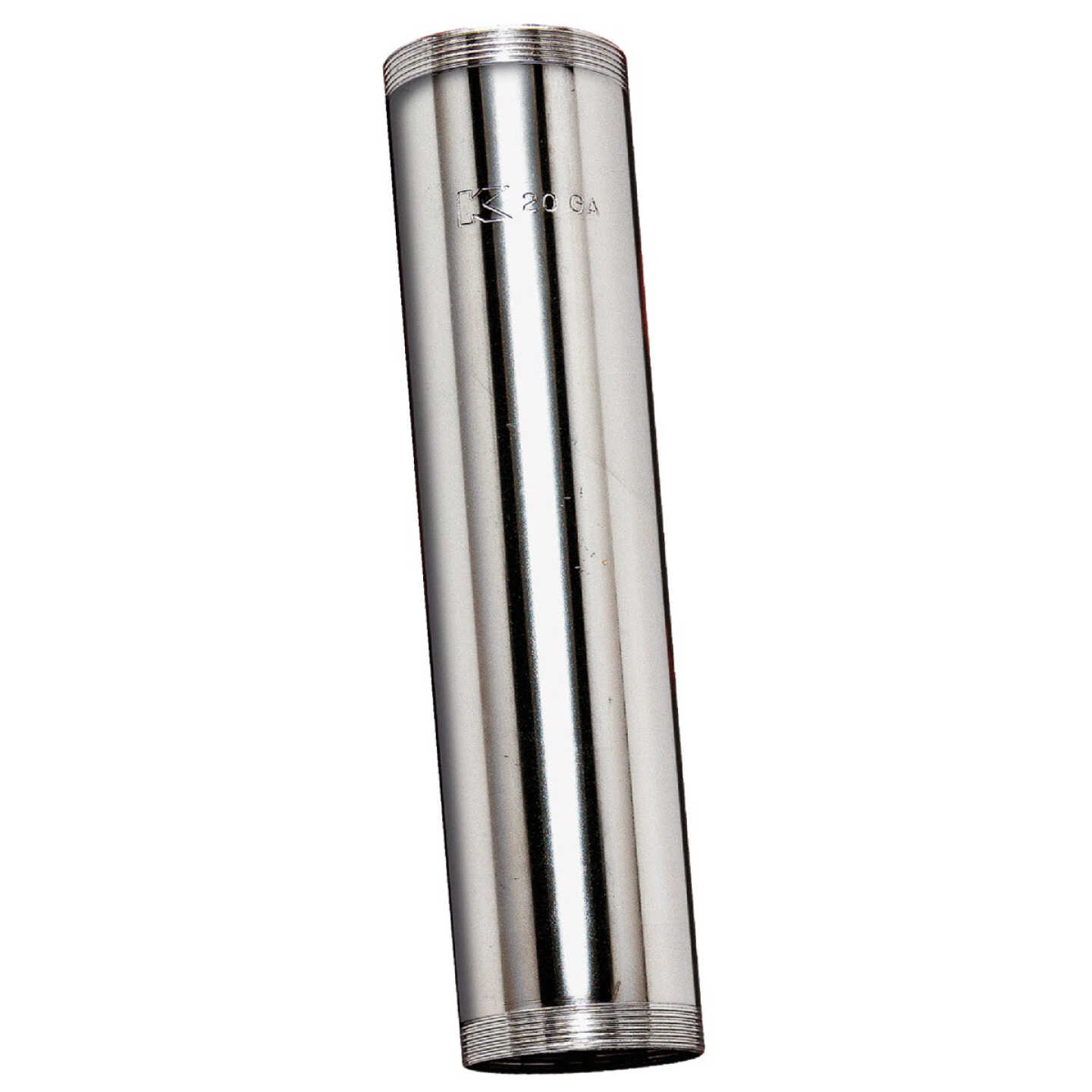 Do it Best 1-1/2 In. x 6 In. Chrome Plated 20 Gauge Threaded Tube Image 1
