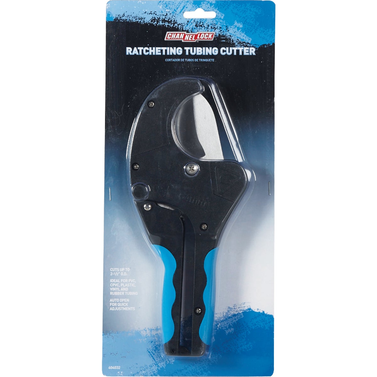 Channellock Up to 2-1/2 In. Ratcheting PVC Plastic Tubing Cutter Image 2