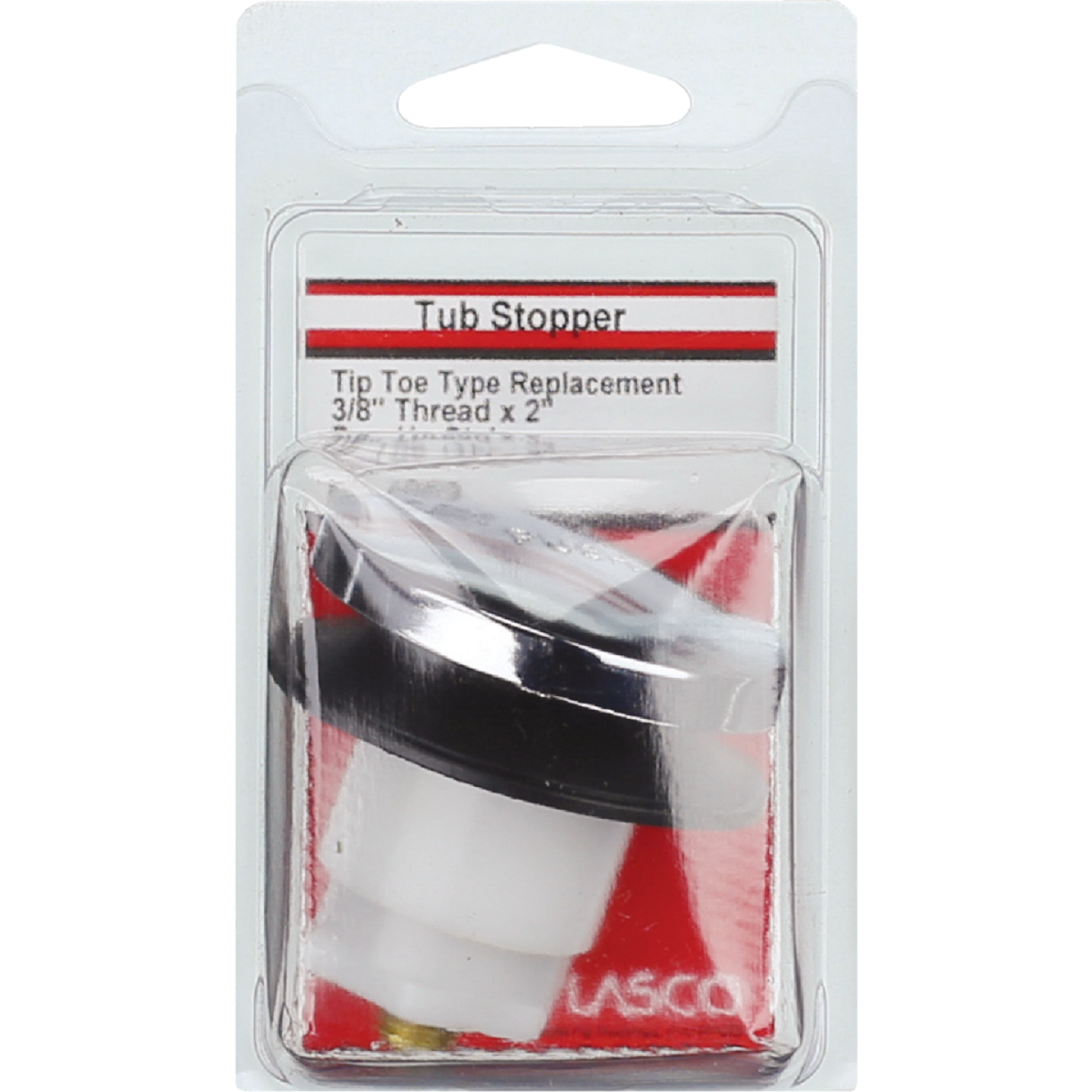 Lasco Tub Toe-Touch 3/8 In. Thread Drain Stopper Cartridge in Chrome Image 2