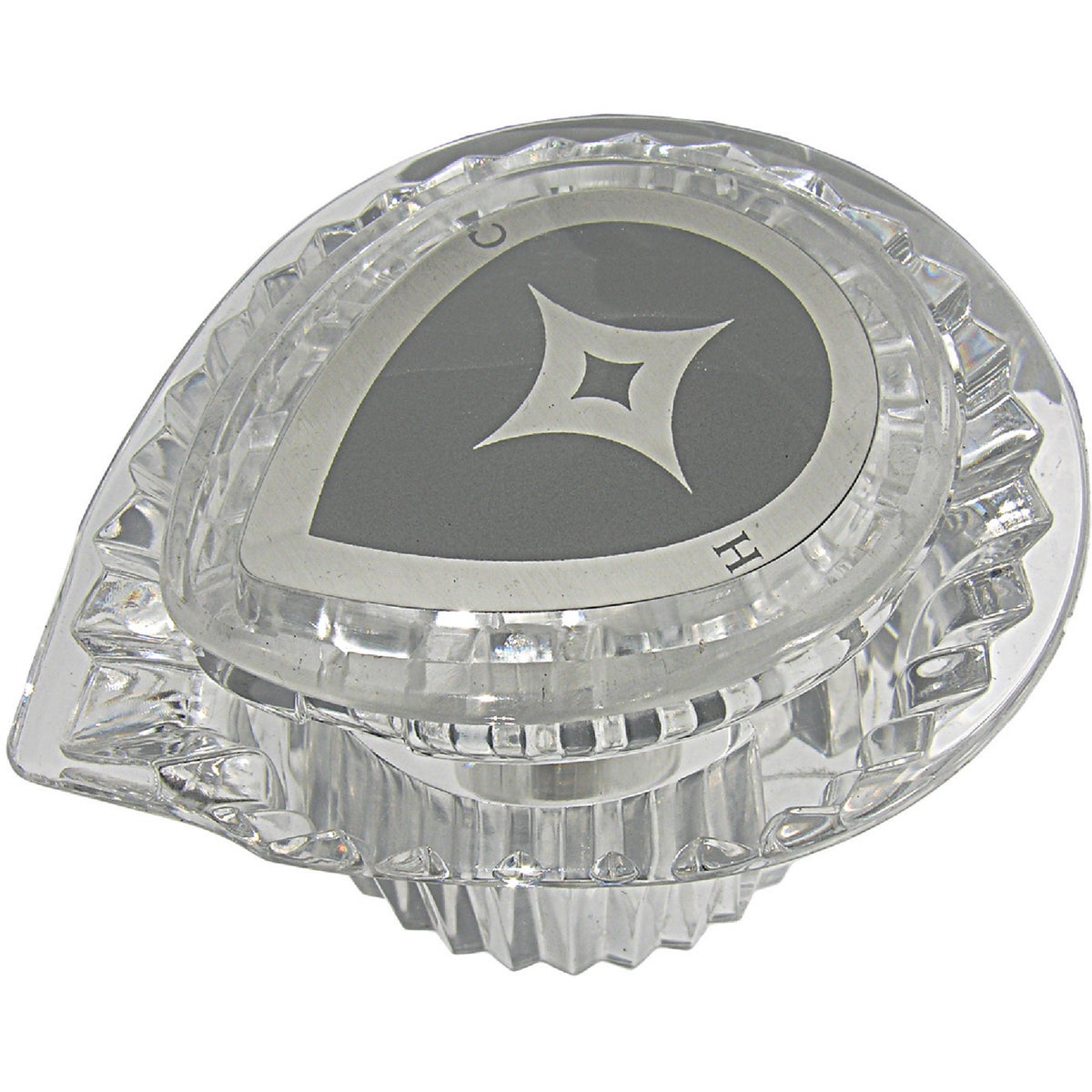 Lasco Moen Teardrop Clear Tub & Shower Handle Kit Image 1