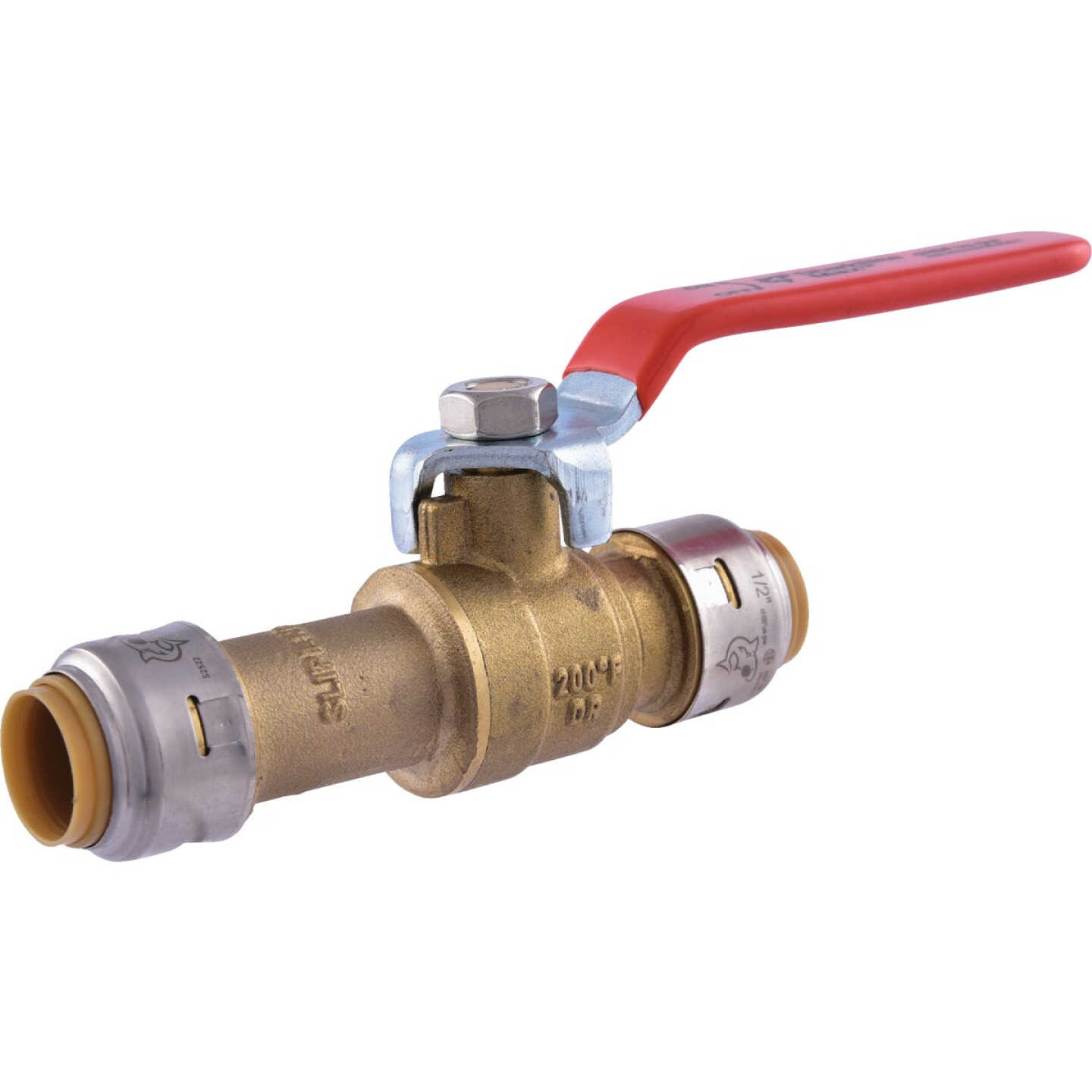 SharkBite 1/2 In. Brass Push-Fit Slip Ball Valve Image 1