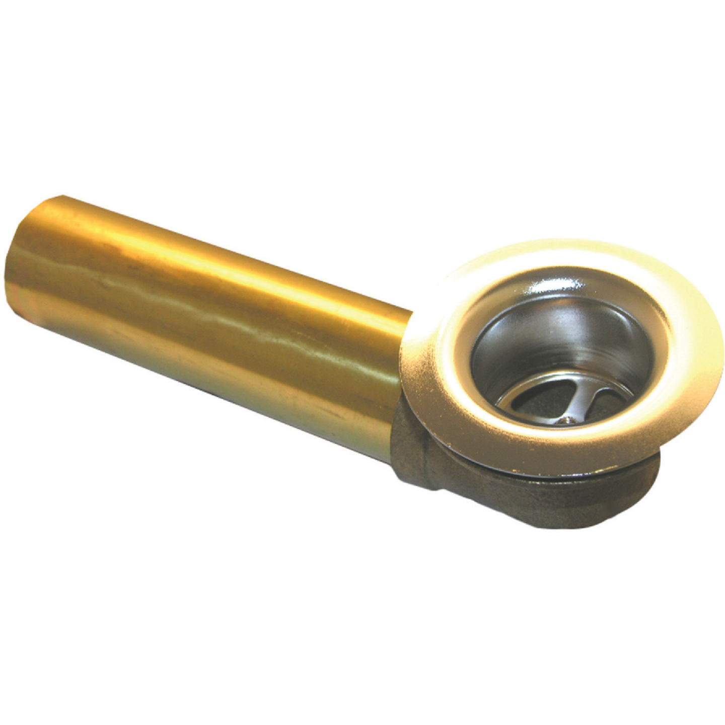 Lasco 1-1/2 In. Brass Overflow and Waste Shoe Image 1