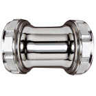 Keeney Double Slip 1-1/2 In. Chrome-Plated Brass Straight Coupling Image 1