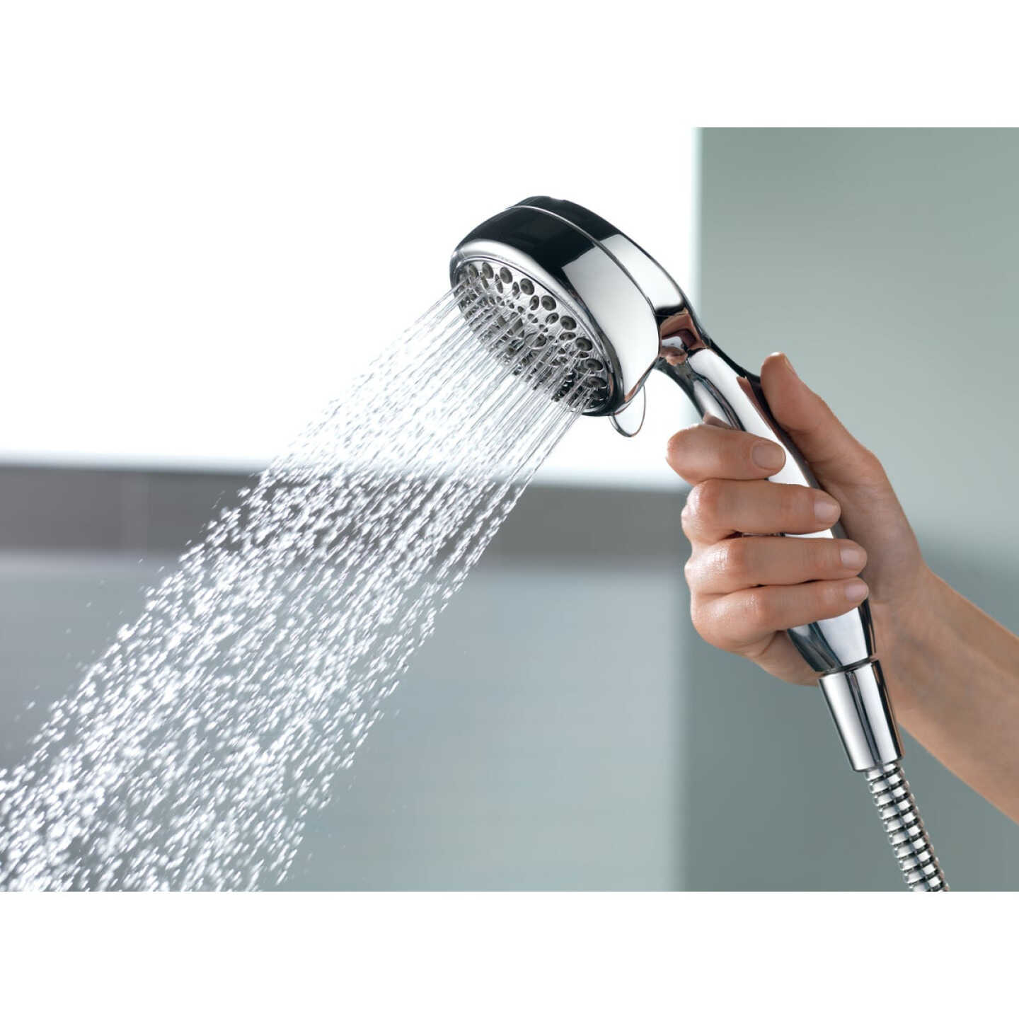 Delta 7-Spray 1.8 GPM Handheld Shower Head, Chrome Image 2