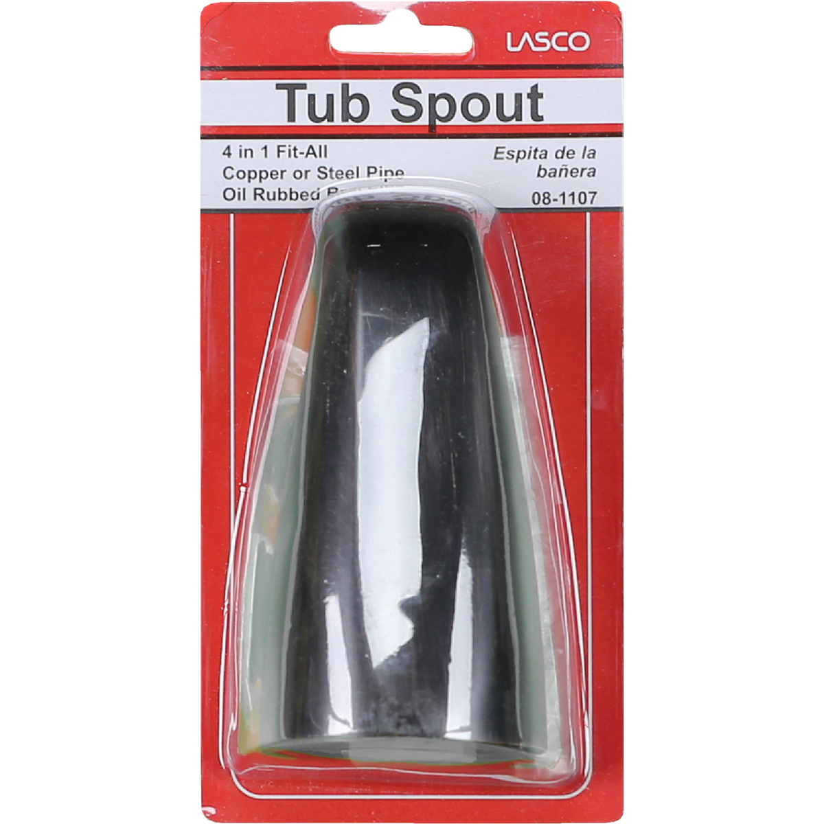 Lasco 4-Way Oil Rubbed Bronze Bathtub Spout Image 2