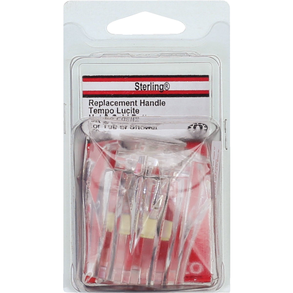 Lasco Sterling Hot & Cold Clear Tub & Shower Handle Kit Image 2