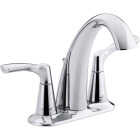 Kohler Mistos Chrome 2-Handle Lever 4 In. Centerset Bathroom Faucet with Pop-Up Image 1
