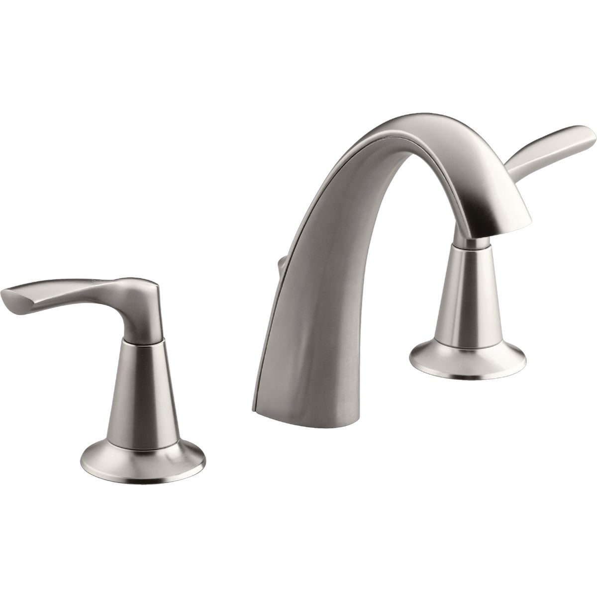 Kohler Mistos Brushed Nickel 2-Handle Lever 8 In. Widespread Bathroom Faucet with Pop-Up Image 1