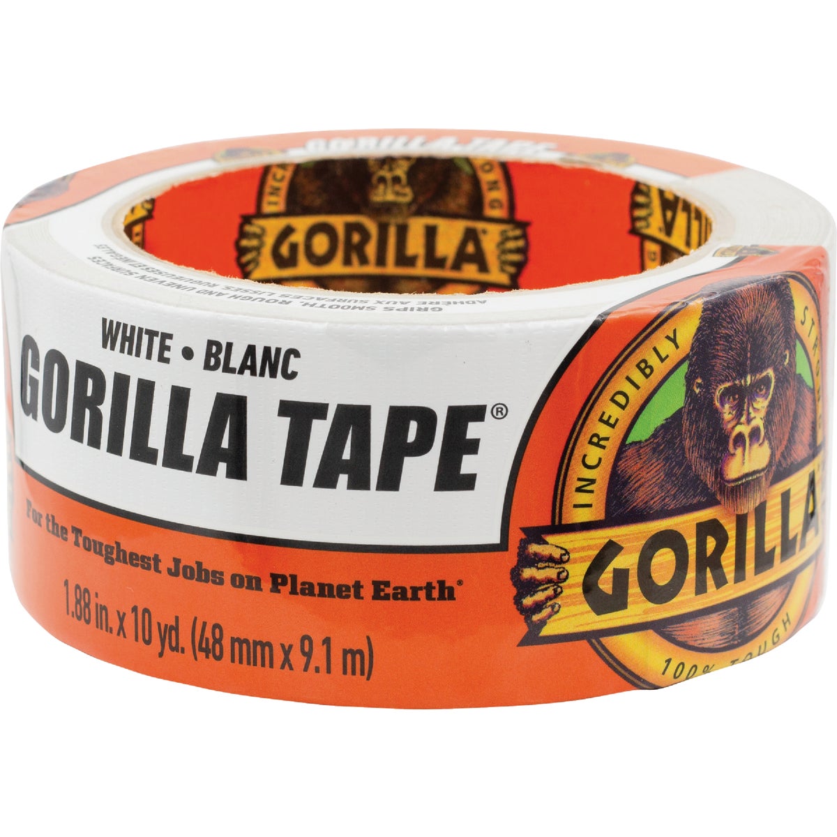 Gorilla 1.88 In. x 10 Yd. Heavy-Duty Duct Tape, White Image 4