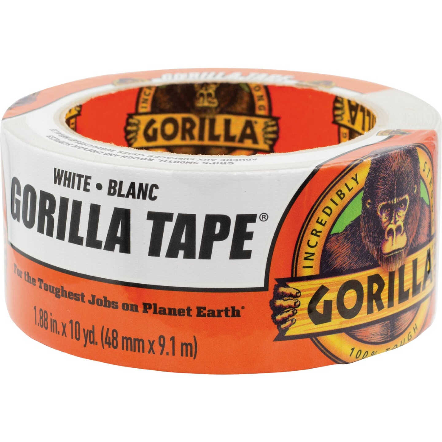Gorilla 1.88 In. x 10 Yd. Heavy-Duty Duct Tape, White Image 4