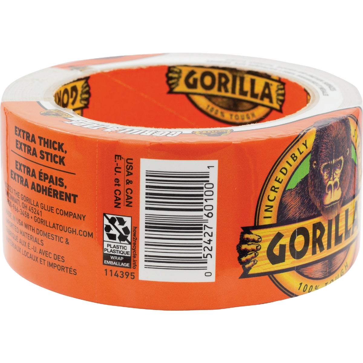 Gorilla 1.88 In. x 10 Yd. Heavy-Duty Duct Tape, White Image 5