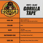 Gorilla 1.88 In. x 10 Yd. Heavy-Duty Duct Tape, White Image 2