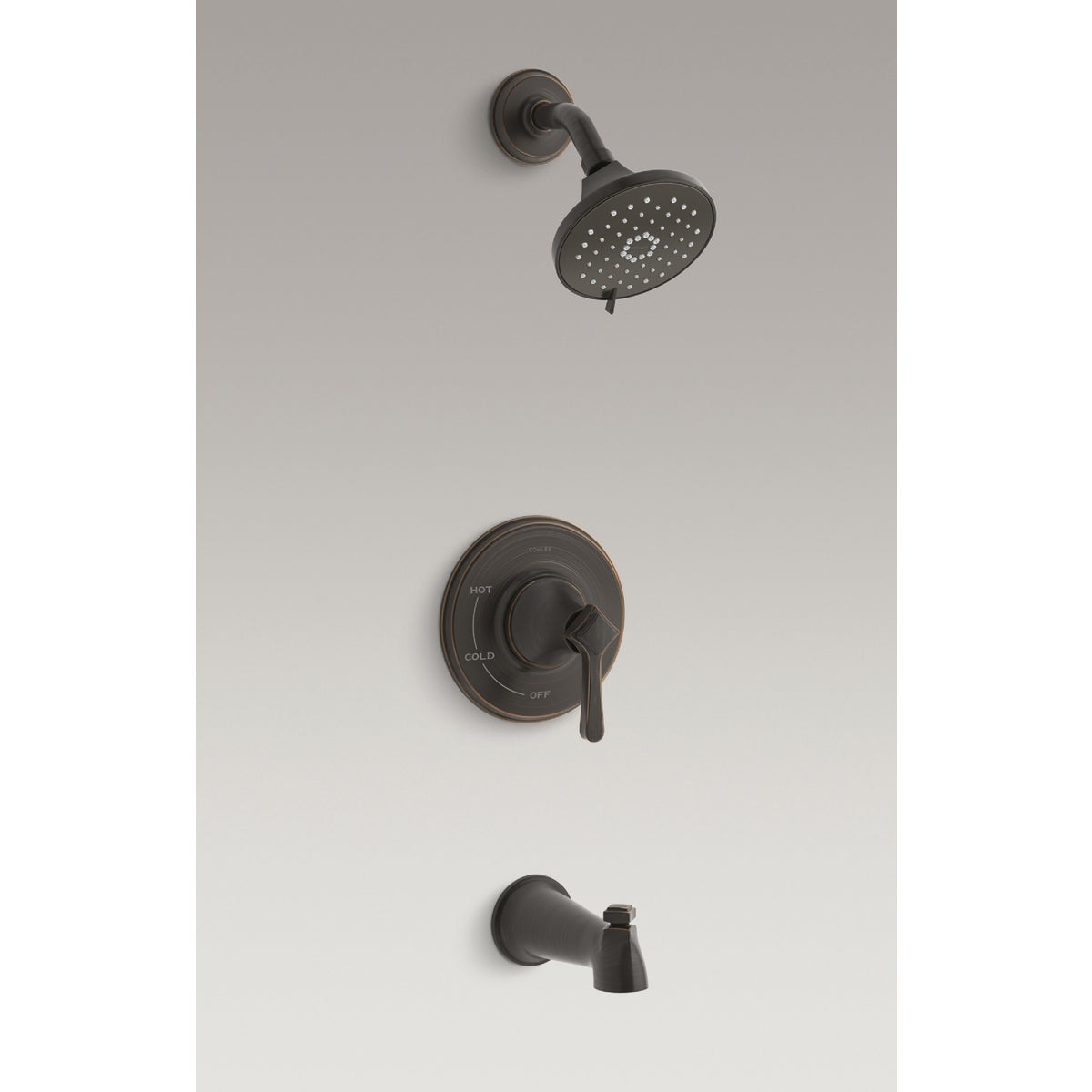 Kohler Georgeson Oil-Rubbed Bronze Single-Handle Water-Saving Tub & Shower Faucet Image 2