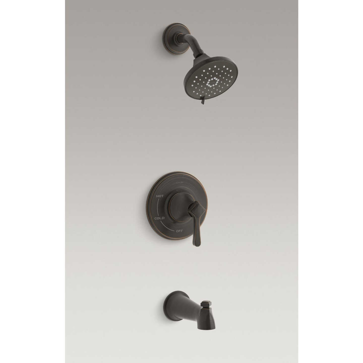 Kohler Georgeson Oil-Rubbed Bronze Single-Handle Water-Saving Tub & Shower Faucet Image 2