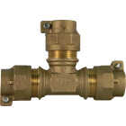 Anderson Metals 3/4 In. CTS Polyethylene Pipe Brass Tee Image 1