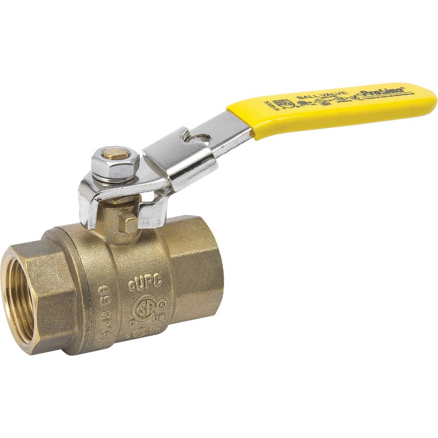 ProLine 3/4 In. FIP x 3/4 In. FIP Brass Locking Ball Valve Image 1