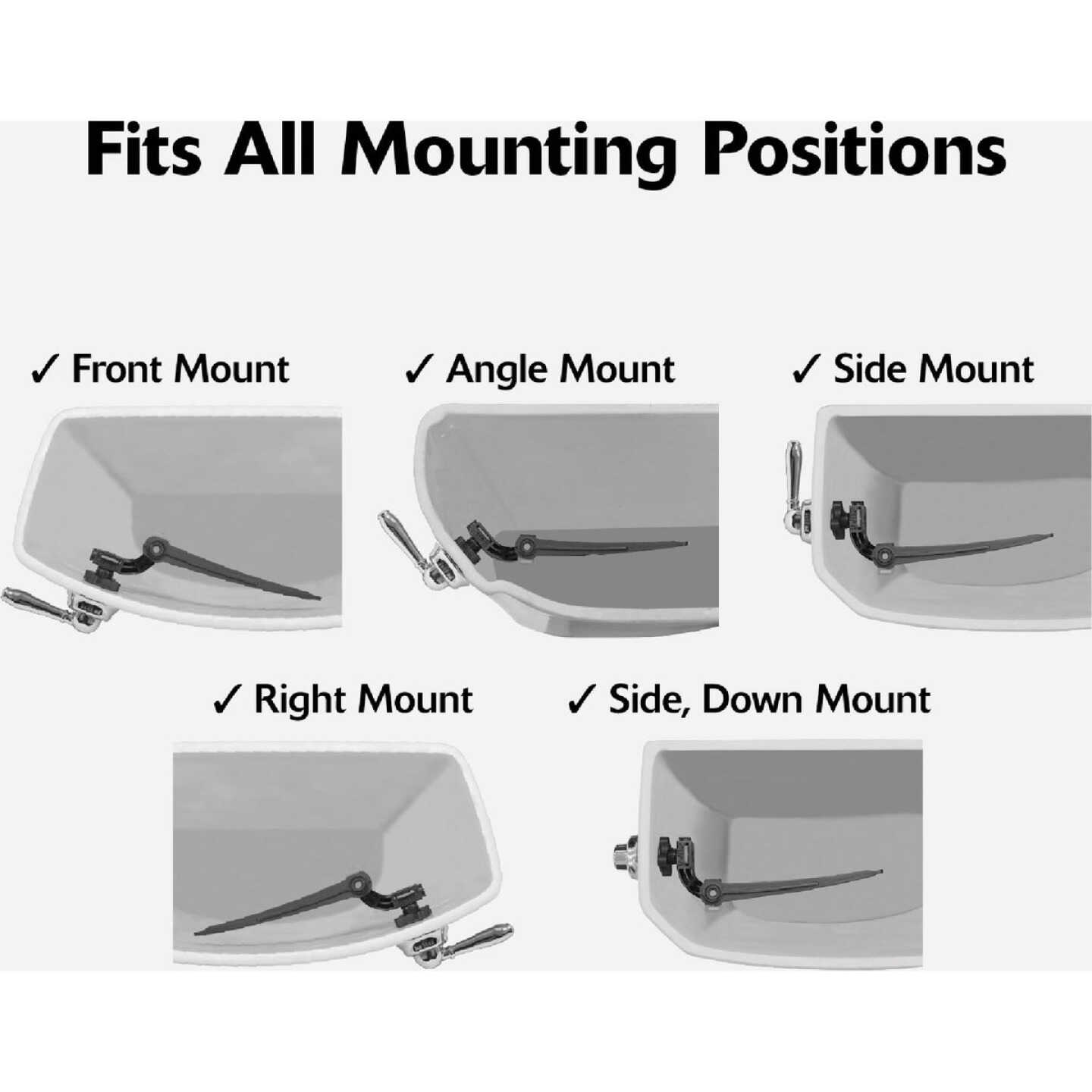 Korky StrongARM Universal Chrome Tank Lever with Faucet Style Handle Image 2