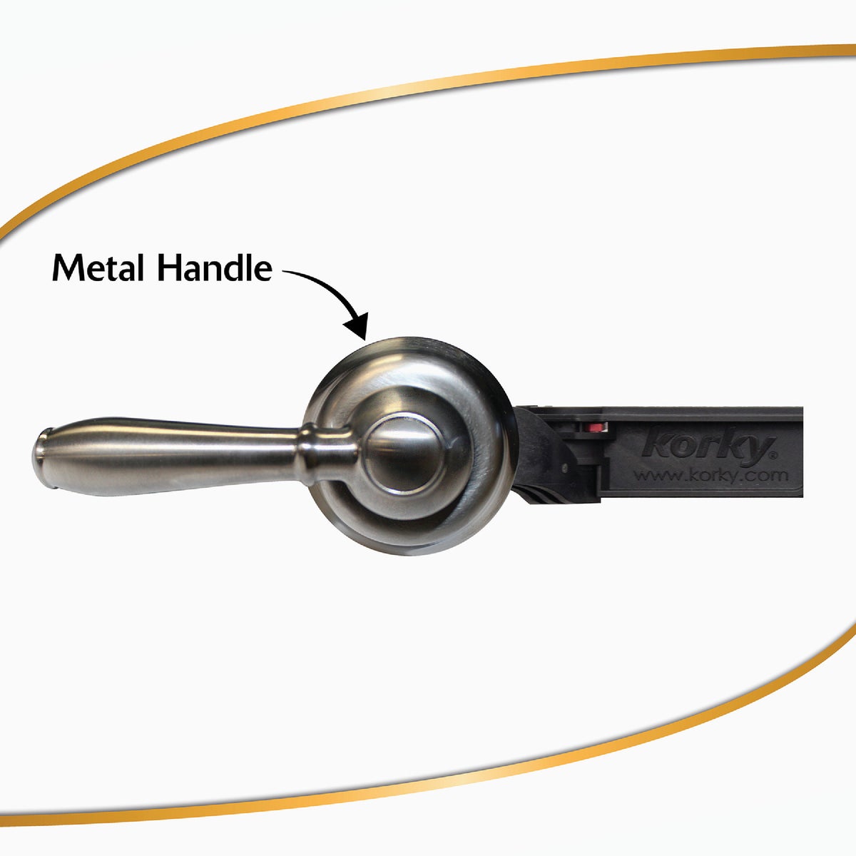 Korky StrongARM Universal Brushed Nickel Tank Lever with Faucet Style Handle Image 3