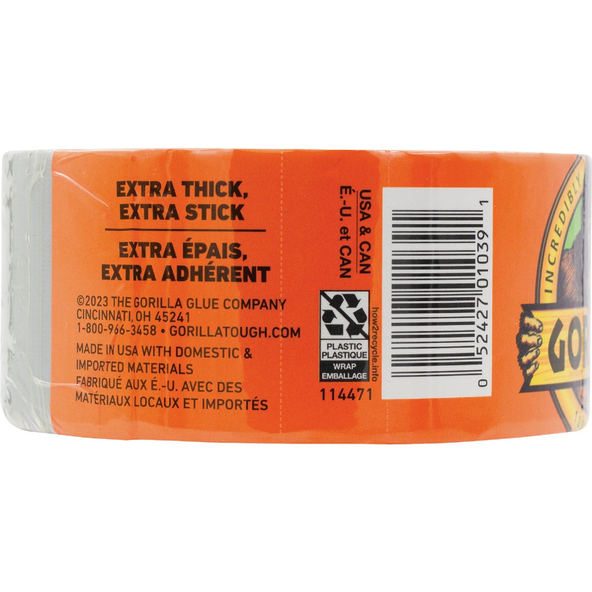 Gorilla 1.88 In. x 10 Yd. Heavy-Duty Duct Tape, Silver Image 5