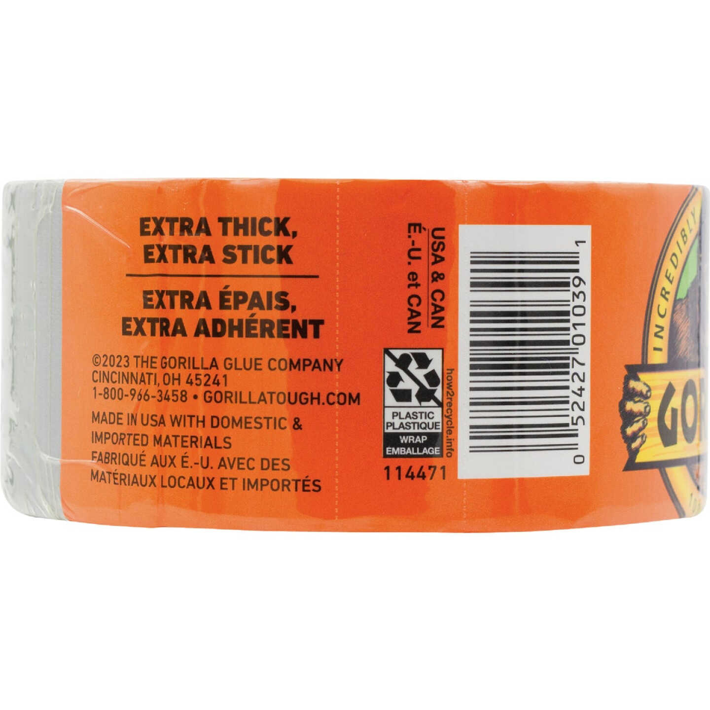 Gorilla 1.88 In. x 10 Yd. Heavy-Duty Duct Tape, Silver Image 5