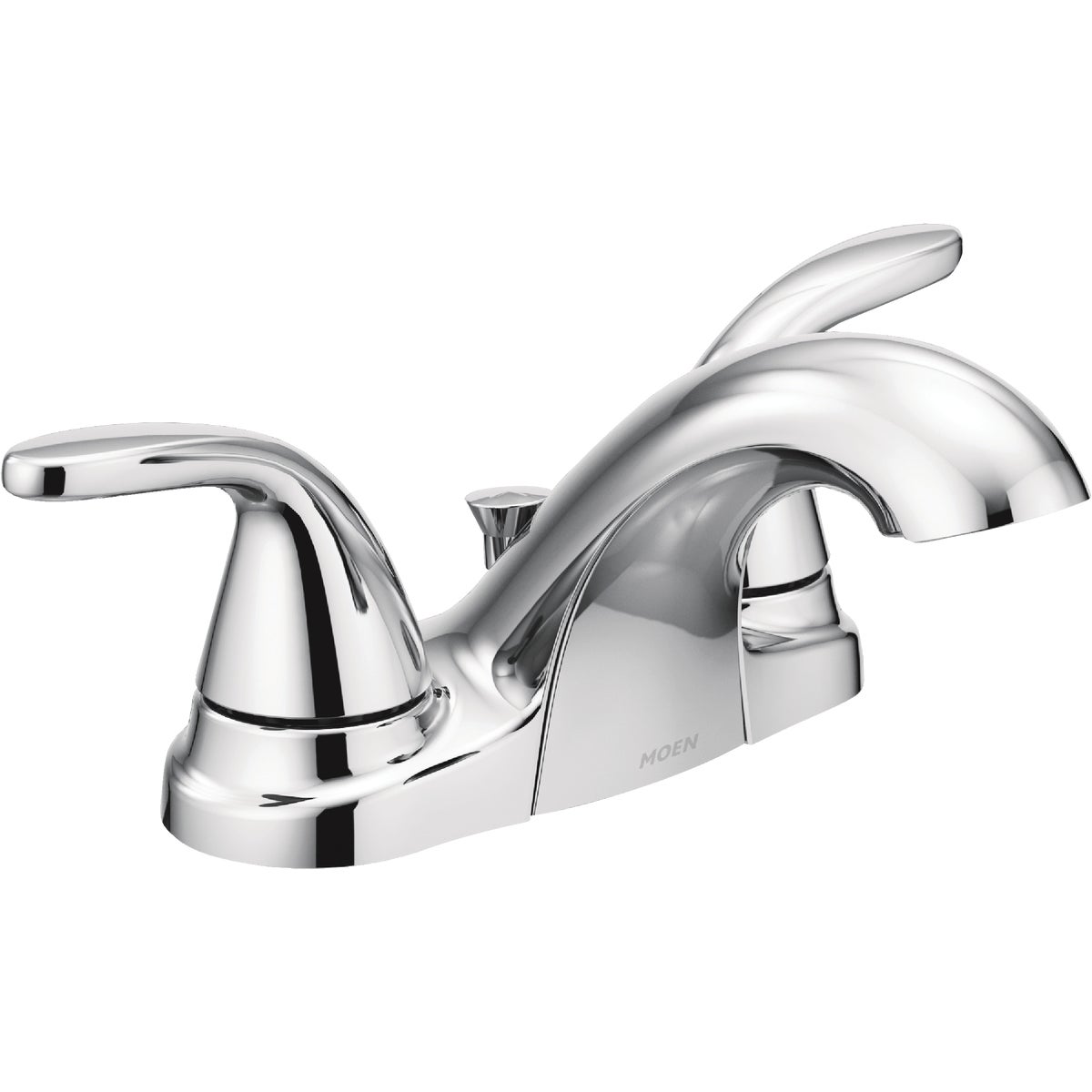 Moen Adler 2-Handle Lever Centerset Bathroom Faucet with Pop-Up, Chrome Image 1