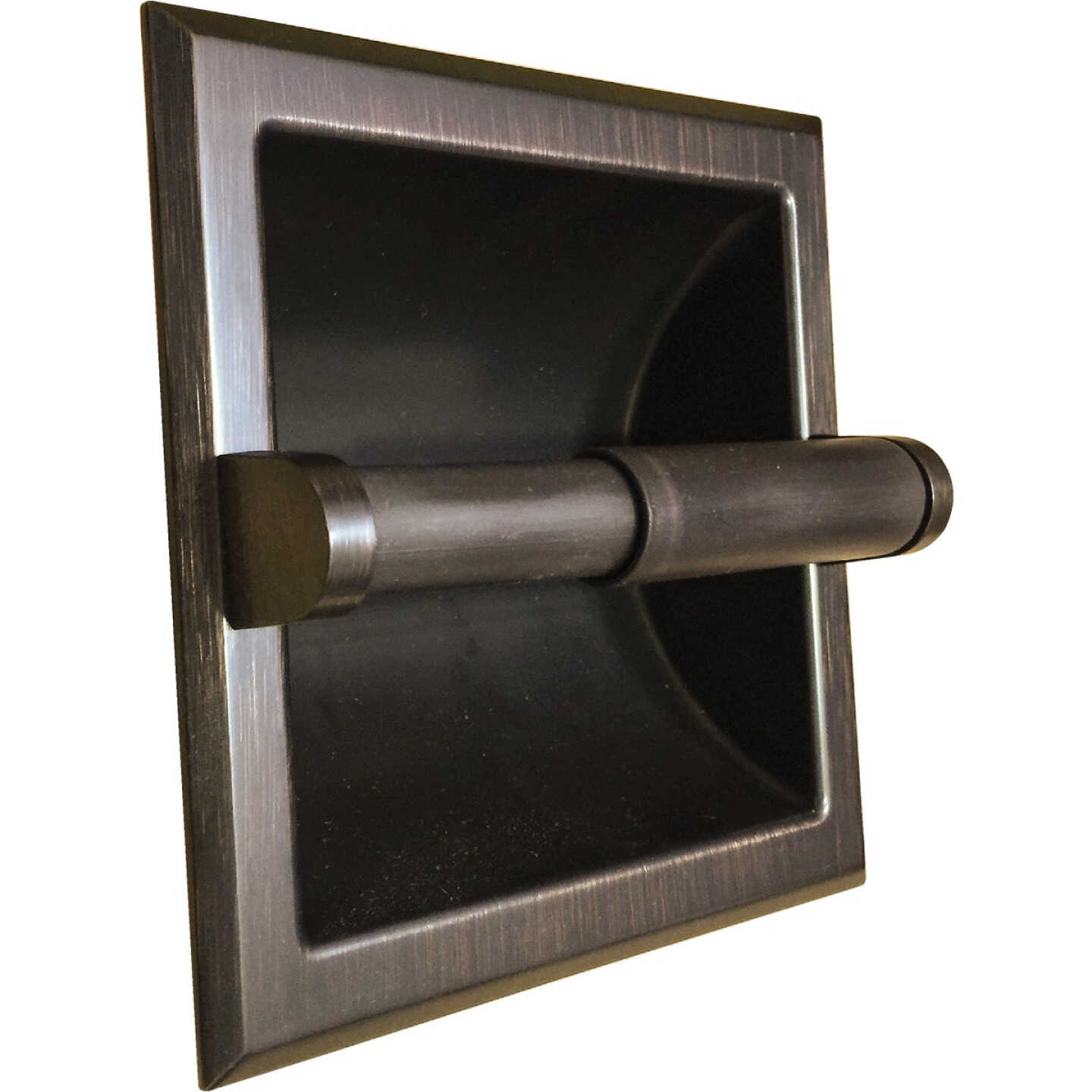 Home Impressions Aria Oil-Rubbed Bronze Recessed Toilet Paper Holder Image 1