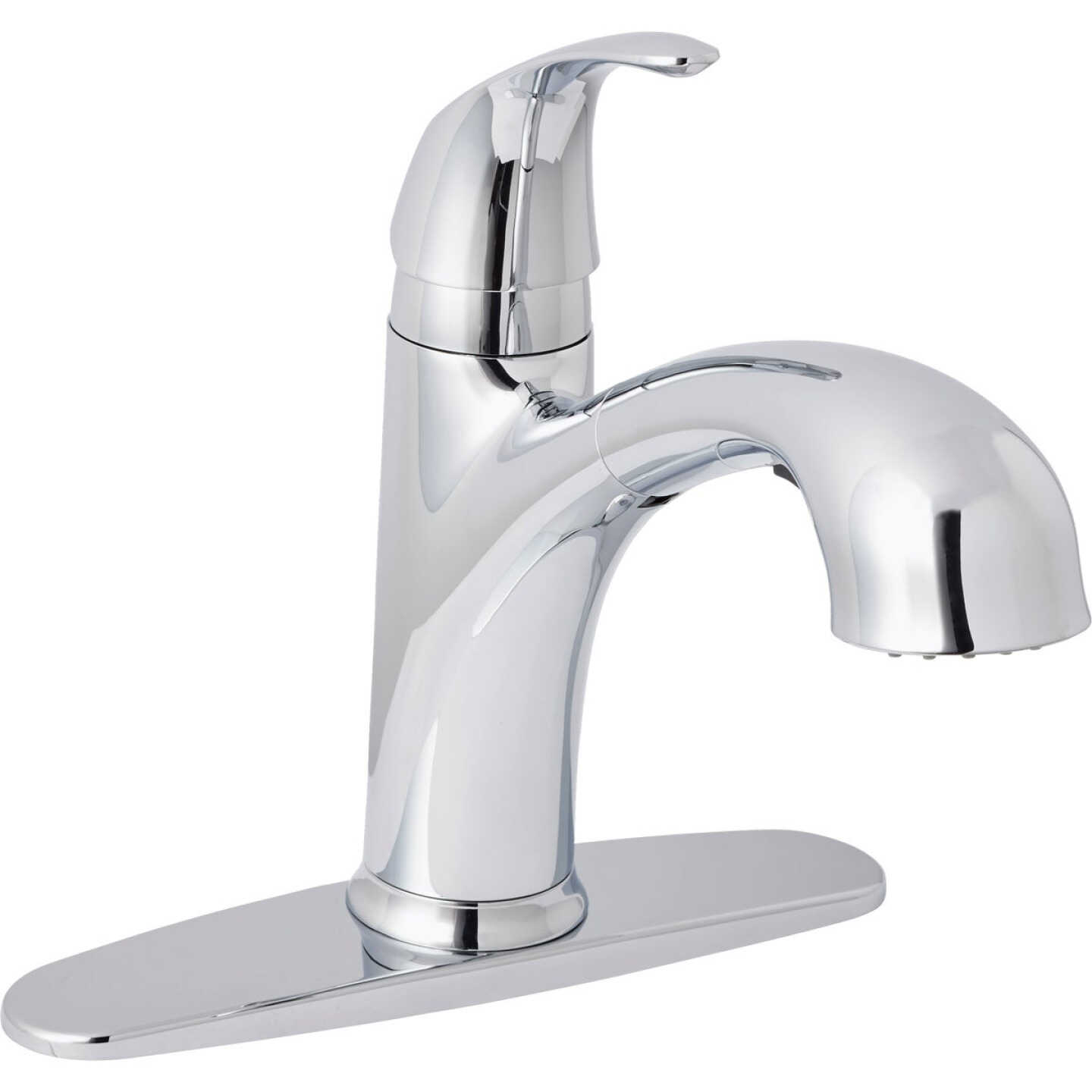 Home Impressions 1-Handle Lever Pull-Out Kitchen Faucet, Chrome Image 1