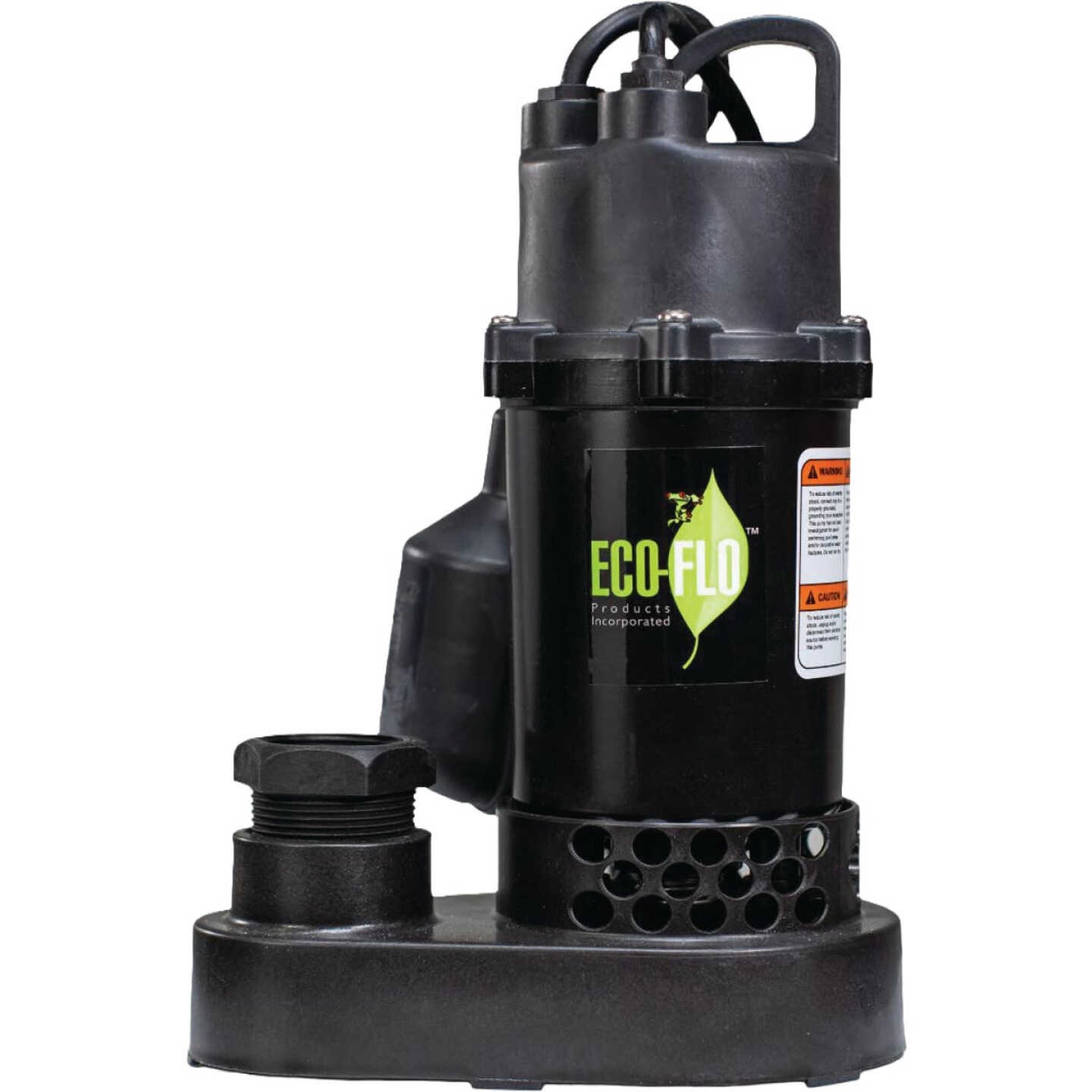 ECO-FLO 1/3 HP Wide Angle Switch Submersible Thermoplastic Sump Pump Image 1