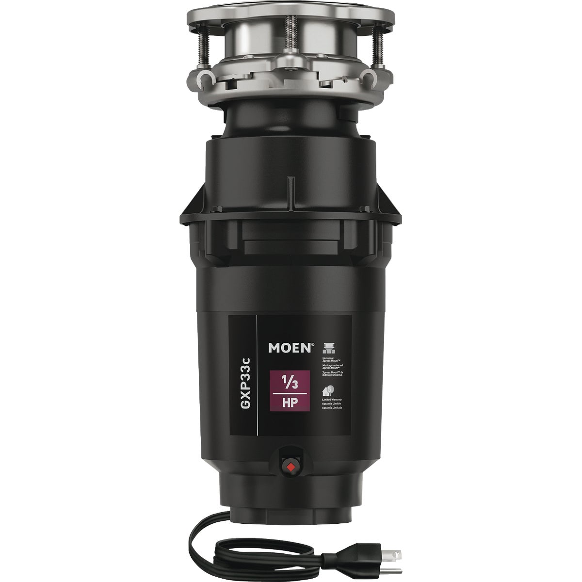 Moen Lite Series 1/3 HP Garbage Disposal