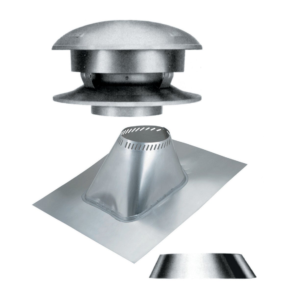 SELKIRK Sure-Temp 6 In. Stainless Steel Round Top Chimney Kit Image 2