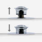 Danco EZ Drain Touch Activated Universal Bathtub Drain Stopper Image 6