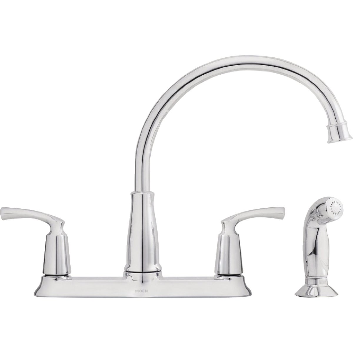 Moen Bexley 2-Handle Lever Kitchen Faucet with Side Spray, Chrome Image 3