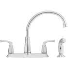 Moen Bexley 2-Handle Lever Kitchen Faucet with Side Spray, Chrome Image 3