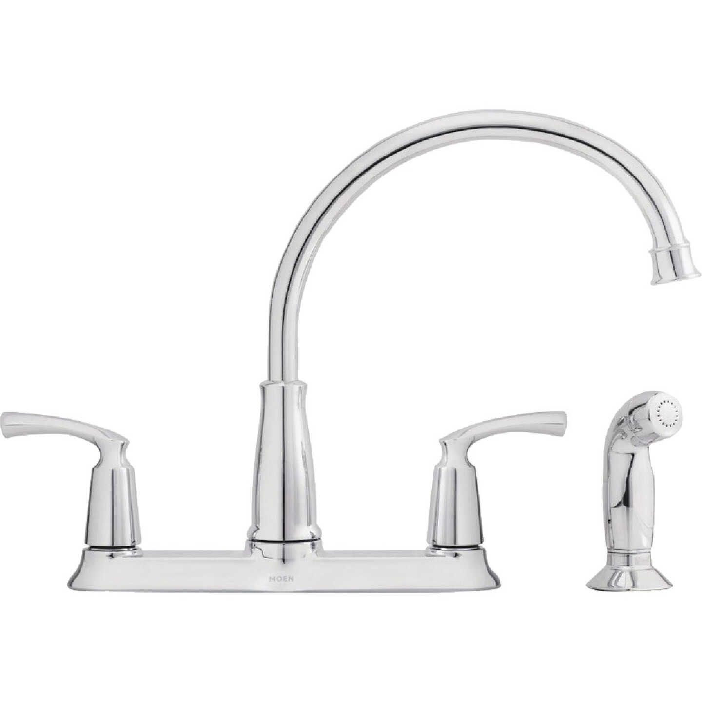 Moen Bexley 2-Handle Lever Kitchen Faucet with Side Spray, Chrome Image 3